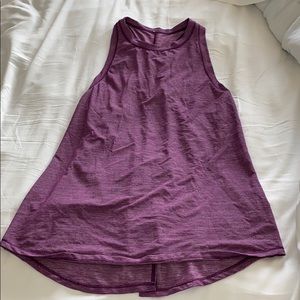 Pink/purple racer back tie up in back lulu tank